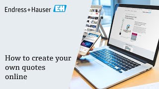 My EndressHauser  How to create your own quotes [upl. by Alexander]