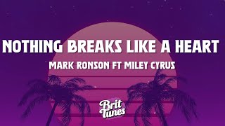 Mark Ronson  Nothing Breaks Like a Heart Lyrics ft Miley Cyrus [upl. by Esile]