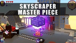 The Lego Movie 2 game how to get the Apocalypseburg skyscraper building Master Piece brick [upl. by Reinald]