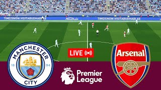 Manchester City vs Arsenal Premier League 2324 Full Match  Video Game Simulation PES 2021 [upl. by Alrats514]