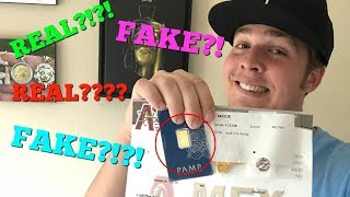 APMEX GOLD BAR TESTED REAL OR FAKE [upl. by Constantino]