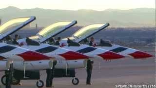 2012 USAF Thunderbirds  AVIATION NATION Saturday [upl. by Nnainot]