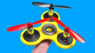 9 AWESOME FIDGET SPINNER TRICKS amp LIFE HACKS [upl. by Odrarebe278]