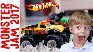 Самый быстрый МОНСТЕР ТРАК HOT WHEELS  MONSTER JAM 2017 За кого болеешь ты [upl. by Ramah]