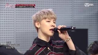 JYP vs YG Batalha Vocal MIXNINE Why So Lonely YG Trainees 171128 EP7 [upl. by Jedidiah]