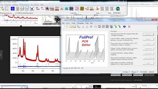 FullProf suite computer program  Rietveld refinement of Xray diffraction of crystal structures [upl. by Estrellita]