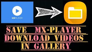 Save Mxplayer Download Videos In File Manager Gallery 2021 [upl. by Eicul]