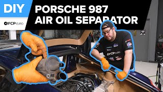 Porsche 987 Cayman Air Oil Separator Replacement DIY 20062008 Porsche 9871 Cayman [upl. by Martino955]