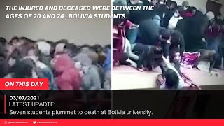 LATEST UPDATE Seven students plummet to death at Bolivia University [upl. by Asilegna538]