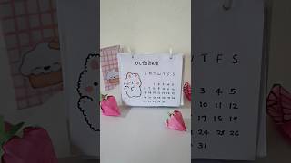 Diy desk calendar  How to make mini calendar shorts [upl. by Woods]