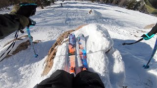 SENDING CLIFFS AT VAIL GoPro Skiing POV [upl. by Nigem144]