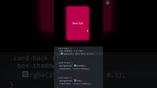 Card Flip Effect using HTML and CSS shorts css3 html5 codingbasics learntocode2024 [upl. by Ainet]