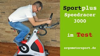 SportPlus Speedracer SPSRP3000 Indoor Bike Test [upl. by Arahsal533]