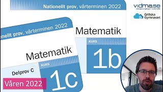 Matematik 1b och 1c Nationellt prov VT 2022 Del C [upl. by Fira]