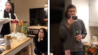 Friends Shocked At TRIPLETS Pregnancy Reveal Surprising Baby News [upl. by Kimberlee899]