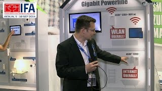 IFA 2014 devolo dLAN 1200 mit WiFi ac [upl. by Asertal]