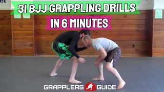 31 BJJ Grappling Partner Drills in Less Than 6 Minutes  Jason Scully [upl. by Anirtep]