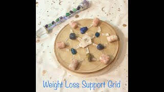 🔥 WEIGHT LOSS Support Crystal Grid Tutorial [upl. by Siol]