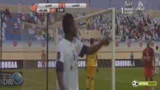 Le triplé dAsamoah Gyan Al Ain contre Al Shaab  Championnat des EAU [upl. by Mirabelle]