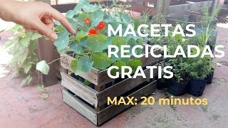 🍆cómo hacer MACETAS RECICLADAS faciles ⁉ 🌻 [upl. by Ojadnama481]