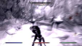 Skyrim Werewolf vs Karstaag Legendary [upl. by Zahara]