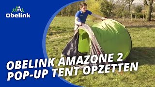 Obelink Amazone 2 Popup tent Opzetten  Instructievideo I Obelink [upl. by Mail128]