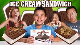 ICE CREAM SANDWICH MAKER with Worms amp Crickets DIY [upl. by Killie]