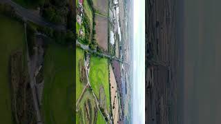 The sunny farmlands of Lincolnshire dji film drone [upl. by Aronael]