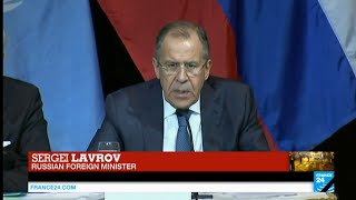 Sergei Lavrov reacts to Paris attacks amp insists on quotneed for international coalition against ISISquot [upl. by Lainahtan428]