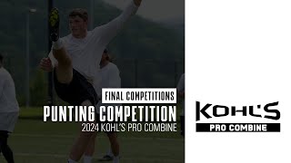 2024 Pro Combine  Punt Competition Finals  Kohls Kicking Camps [upl. by Rives649]