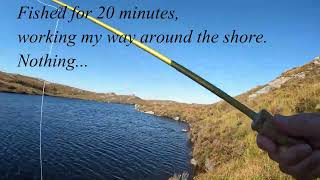 FLYFISHING IN THE WILD LOCHS OF NORTH WEST SCOTLAND  SEPTEMBER 2024 CHANGE OF FLY GETS RESULTS [upl. by Eitnom]