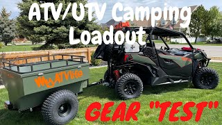 ATV  UTV Overnight Camping Gear Test and Shakedown Plus new Toys and Plans for MyATVlife in 2021 [upl. by Vaughn99]