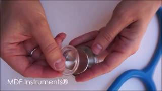 How to Install a Nonchill Ring on a MDF® Instruments Stethoscope [upl. by Hcab724]