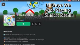 Roblox Marble Mania Full Gameplay All 101 Challenges Completed ⚽️☀️🌈☄️ [upl. by Eng223]