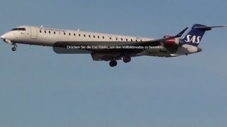 Scandinavian Airlines I Canadair Regional Jet CRJ900 I Landing [upl. by Lyndes]