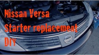 DIY Nissan Versa Starter Replacement [upl. by Ydiarf]