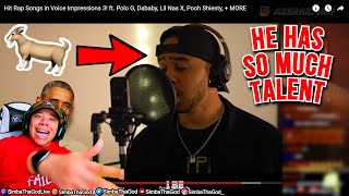 Azerrz  Hit Rap Songs in Voice Impressions 3  SimbaThaGod Reacts [upl. by Rekoob]