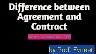 Agreement vs Contract  agreement and contract  difference between agreement and contract [upl. by Cilegna]