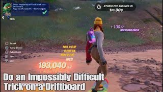 Do an Impossibly Difficult Trick on a Driftboard  Fortnite TMNT Cowabunga Quest [upl. by Fellows336]