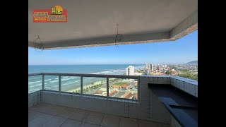 APARTAMENTO 35990000 MONGAGUÁ PREDIO FRENTE MAR 02 QUARTOS TERRAÇO GOURMET PISCINA [upl. by Ydnolem]