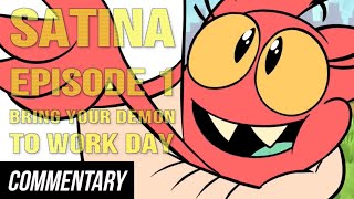 Blind Reaction Satina Episode 1  Bring Your Demon to Work Day  Satina Wants a Glass of Water [upl. by Rog]