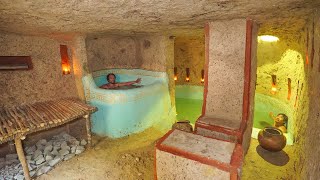 2 Man Digs a Hole in a Mountain Build Amazing Apartment Underground [upl. by Cockburn]