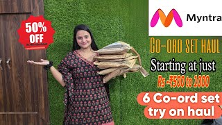 Myntra Coord set haul 💞 Honest Review 🤗 snappygirls myntrahaul fashion [upl. by Quintus]