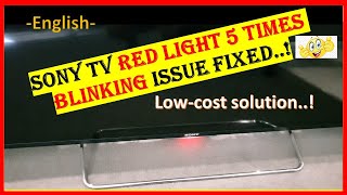 Sony TV RED Light Blinking 5 Times Issue Fixed [upl. by Voleta480]