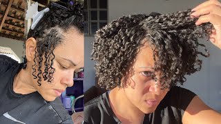 HIDRÓXIDO DE SÓDIO EVOLUÇÃO DO MEU CABELO COM RELAXAMENTO [upl. by Kiersten]