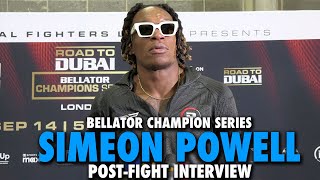 Simeon Powell Seeks Bigger Challenges After Split Decision Win  Bellator London [upl. by Neelav478]