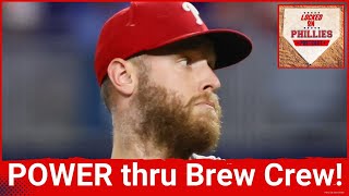 POSTCAST Zack Wheeler DOMINATES Milwaukee Brewers Harper amp Casty HR Philadelphia Phillies win 51 [upl. by Honey]