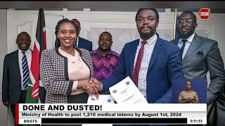 MoH to post 1210 medical interns by August 1st 2024 [upl. by Enyawud]