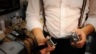 How to Clean an Electric Razor  Mens Shaving [upl. by Maleeny]