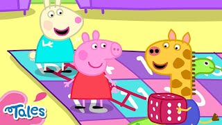 Peppa And Friends Play Snakes And Ladders 🐍  Peppa Pig Tales [upl. by Gausman]